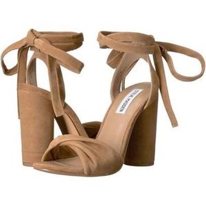 Steve Madden Clary Camel suede heels